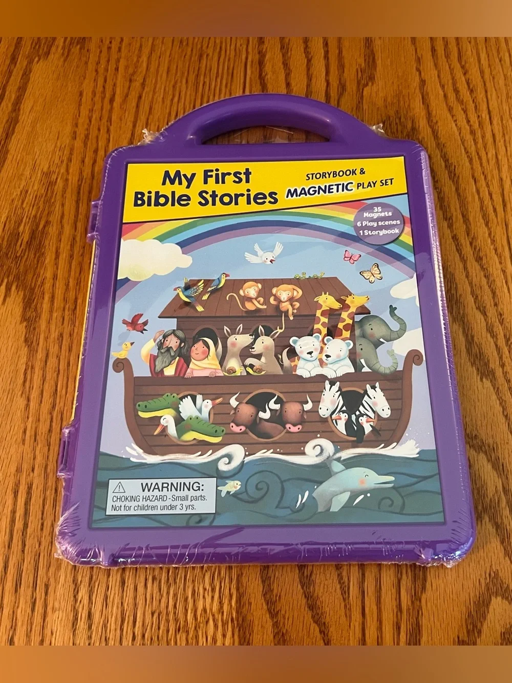 My First Bible Stories Magnetic Playset - Purple Carry Case